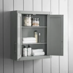 Savannah Wall Cabinet Gray - Crosley 15 Savannah Wall Cabinet Gray - Crosley -Crosley GUEST 9447d2ef fdc2 45d9 9970 65e93927f060