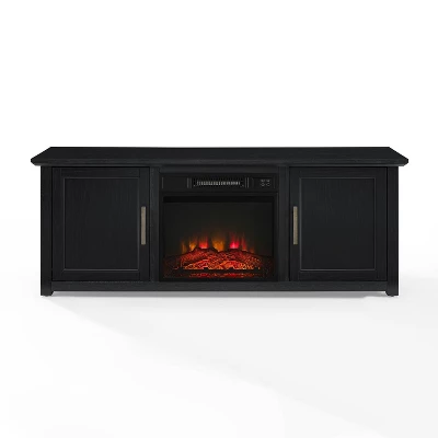 Camden Low Profile Fireplace With TV Stand For TVs Up To 60" Black - Crosley 7 Camden Low Profile Fireplace With TV Stand For TVs Up To 60" Black - Crosley - Image 7