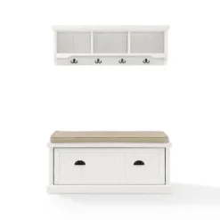 2pc Seasie Entryway Set White - Crosley