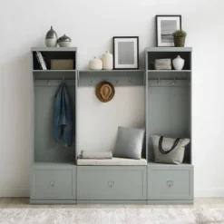 4pc Harper Entryway Set With Bench, Shelf And 2 Hall Trees - Crosley 20 4pc Harper Entryway Set With Bench, Shelf And 2 Hall Trees - Crosley -Crosley GUEST a28e84ee a090 4551 9af5 b014532ceff0