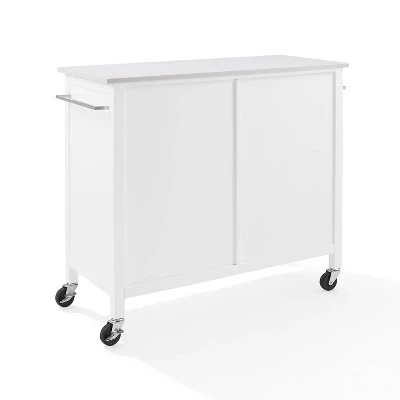 Soren Stone Top Kitchen Island/Cart White - Crosley 5 Soren Stone Top Kitchen Island/Cart White - Crosley - Image 5