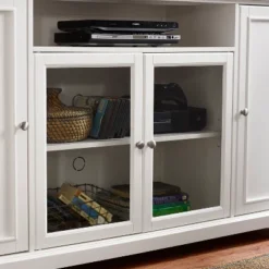 Campbell TV Stand For TVs Up To 60" White - Crosley -Crosley GUEST a621f644 8a33 462f 8472 bd583f2696d2