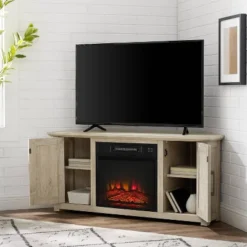 Camden Corner TV Stand For TVs Up To 50" With Fireplace - Crosley -Crosley GUEST a8f8d747 2dfd 4335 b88c d9dbb5df84a5