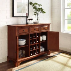 Lafayette Sideboard Cabinet With Wine Storage - Crosley -Crosley GUEST a96b988c ba7e 4ed2 b422 2a2e372600fd