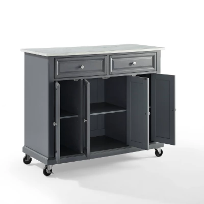 Avery Kitchen Cart Gray - Crosley 4 Avery Kitchen Cart Gray - Crosley - Image 4