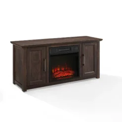 Camden Low Profile Fireplace TV Stand For TVs Up To 50" - Crosley -Crosley GUEST ab49255b c54b 4e36 99b6 66a39dbdece9