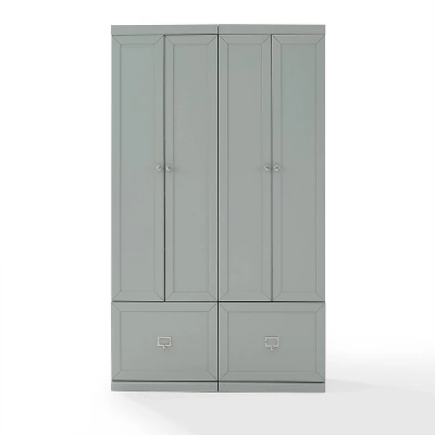 2pc Harper Entryway Set With 2 Pantry Closets Gray - Crosley 6 2pc Harper Entryway Set With 2 Pantry Closets Gray - Crosley - Image 6