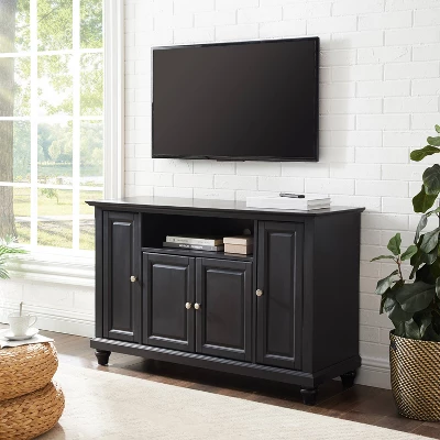 Cambridge TV Stand For TVs Up To 48" Dark Brown - Crosley 2 Cambridge TV Stand For TVs Up To 48" Dark Brown - Crosley - Image 2