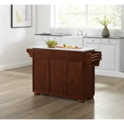 Eleanor Granite Top Kitchen Island Mahogany - Crosley -Crosley GUEST b6559ab1 eb42 4780 8a25 403ce4a8b2c9