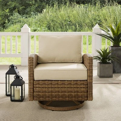 Bradenton Outdoor Steel Swivel Rocking Chair - Crosley 2 Bradenton Outdoor Steel Swivel Rocking Chair - Crosley - Image 2