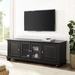 Alexandria Low Profile TV Stand For TVs Up To 60" Black - Crosley -Crosley GUEST b828df07 df01 48dd aae3 310fa89243e4