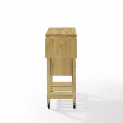 Bristol Double Drop Leaf Kitchen Cart Natural - Crosley -Crosley GUEST b8c1b51a 2d18 4315 b7b6 a56b18ad6398