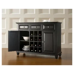 Crosley Cambridge Buffet Server / Sideboard Cabinet With Wine Storage -Crosley GUEST b9e0348c 66c2 4325 8066 3958923d3dd8