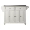 Cambridge Stainless Steel Top Kitchen Island - White - Crosley