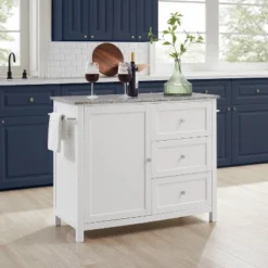 Soren Granite Top Kitchen Island/Cart Gray/White - Crosley 18 Soren Granite Top Kitchen Island/Cart Gray/White - Crosley -Crosley GUEST bcc347d0 3bc0 4f91 8781 108496ed4d96