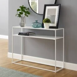 Braxton Console Table White - Crosley