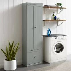 Harper Convertible Pantry Closet Gray - Crosley -Crosley GUEST be8df68b 3a3e 46b7 8e97 b85f1f8dd02c