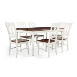 Shelby 7pc Extendable Dining Set White - Crosley -Crosley GUEST bedbbac7 79a8 440a a206 19c1d59b3b23