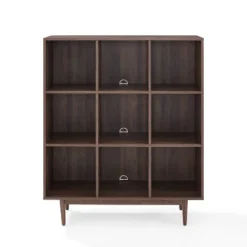 49.5" Liam 9 Cube Bookcase Walnut - Crosley -Crosley GUEST bfc2f17f acab 46ff 995a 68f47c4a4f3e