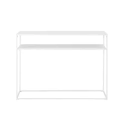 Braxton Console Table White - Crosley -Crosley GUEST c5742f57 78a4 46c1 95b6 13b2ad5d4c33