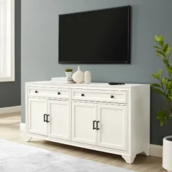 Tara Sideboard Distressed White - Crosley -Crosley GUEST c6b64ab5 159b 4f54 8e49 322a6d61fb49