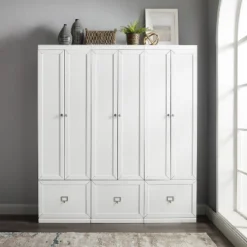 3pc Harper Entryway Pantry Closets White - Crosley 12 3pc Harper Entryway Pantry Closets White - Crosley -Crosley GUEST c907a54f c019 41f9 afd8 9dcc5a9433ef