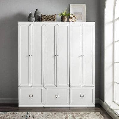 3pc Harper Entryway Pantry Closets White - Crosley 3 3pc Harper Entryway Pantry Closets White - Crosley - Image 3