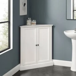 Shoreline Stackable Corner Pantry White - Crosley -Crosley GUEST cb5600a7 5e92 42ed 95ce b9c92f6e21fd