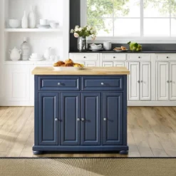 Madison Kitchen Island Navy - Crosley -Crosley GUEST cbb101c1 4782 4e54 a520 304c5409eff6