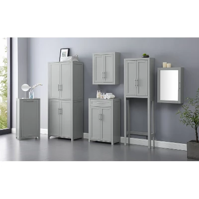 Savannah Medicine Cabinet Gray - Crosley 9 Savannah Medicine Cabinet Gray - Crosley - Image 9