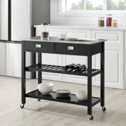 Chloe Stainless Steel Top Kitchen Island Cart - Crosley 18 Chloe Stainless Steel Top Kitchen Island Cart - Crosley -Crosley GUEST ce3ef3d9 5770 4b45 bf03 e26b4ec53c34