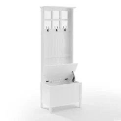 Plymouth Hall Tree White - Crosley -Crosley GUEST cfe9b89d 6f1f 4ae7 847b 8dda63f8f42e