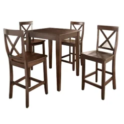 5pc Pub Dining Set With X-Back Stools - Crosley -Crosley GUEST d4a05f0c cfef 439d 9b84 bf14689ecdd1
