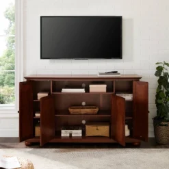 Alexandria TV Stand For TVs Up To 60" Dark Red - Crosley 11 Alexandria TV Stand For TVs Up To 60" Dark Red - Crosley -Crosley GUEST d4ca2bee fc13 4ebf b052 037212bbd31c