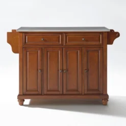 Cambridge Stainless Steel Top Full Size Kitchen Island/Cart - Crosley -Crosley GUEST d4d378dc 3ce7 4996 94ee 6b434e97c55e