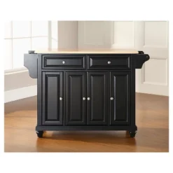 Cambridge Natural Wood Top Kitchen Island Black - Crosley 8 Cambridge Natural Wood Top Kitchen Island Black - Crosley -Crosley GUEST d4fb57b8 3c7e 4f7b 87e3 fe79d31116f0