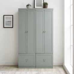 2pc Harper Entryway Set With 2 Pantry Closets Gray - Crosley 15 2pc Harper Entryway Set With 2 Pantry Closets Gray - Crosley -Crosley GUEST d774e9ac cd73 4f12 acc4 80e3a3264efa