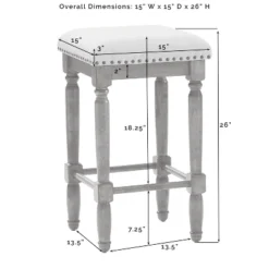 2pc Aldrich Counter Height Barstool Set Oatmeal - Crosley -Crosley GUEST d7fff0b8 b3d7 4764 93db d2052aa8f5d5
