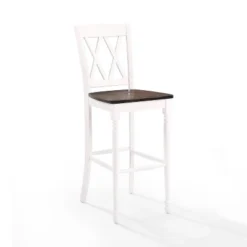 Set Of 2 Shelby Barstools Distressed White - Crosley -Crosley GUEST d97067b9 24ca 4334 b419 734028efed93