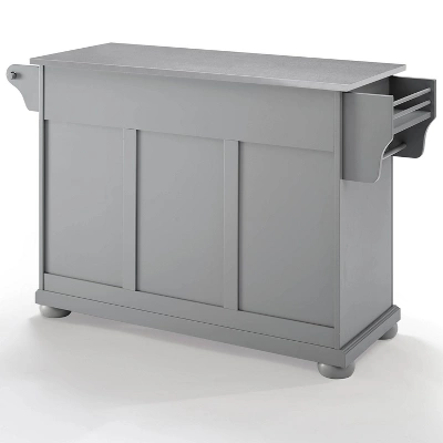 Alexandria Stainless Steel Top Kitchen Island/Cart Gray/Stainless Steel - Crosley 10 Alexandria Stainless Steel Top Kitchen Island/Cart Gray/Stainless Steel - Crosley - Image 10