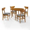 5pc Landon Round Dining Set With Wood Chairs - Crosley