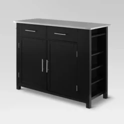 Full Savannah Stainless Steel Top Kitchen Island Cart - Crosley -Crosley GUEST ddb9d3ca 4d39 4ce2 bb66 eaefba19c499