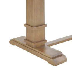 9pc Joanna Dining Set With 6 Ladder Back Chairs And 2 Upholstered Back Chairs Rustic Brown - Crosley -Crosley GUEST e104ec7d bc07 4c83 b142 3402204e30f1