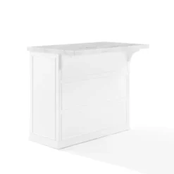 Cutler Faux Marble Top Kitchen Island White/White Marble - Crosley -Crosley GUEST e1aa1637 ed6e 480c 8294 d78676d4f310