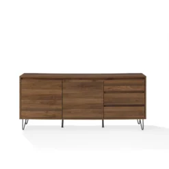 Teagan Record Storage Sideboard Brown Oak - Crosley -Crosley GUEST e2da97d1 3896 4fcb b459 ca2577344325