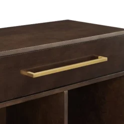 42.25" Juno Record Storage Cube Bookcase Dark Brown - Crosley -Crosley GUEST e4543381 d6ec 4e77 b9da 755cd94421be