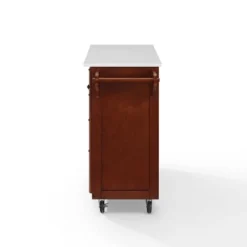 Eleanor Granite Top Kitchen Cart Mahogany - Crosley -Crosley GUEST e54e8598 cbe3 4442 ba4e f3658bb3fa68