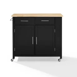 Savannah Wood Top Drop Leaf Kitchen Island/Cart - Crosley -Crosley GUEST e74870a9 083f 4a24 b8a4 29bf3731ad5b
