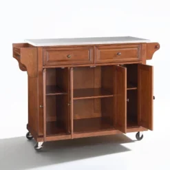 Full Size Stainless Steel Top Kitchen Cart - Crosley -Crosley GUEST e917817d 337b 46e9 9d0b 472ec05132f3