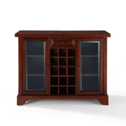 Lafayette Sliding Top Bar Cabinet Mahogany - Crosley -Crosley GUEST ec3d56eb 56d7 4189 8094 f5201d89e0fe